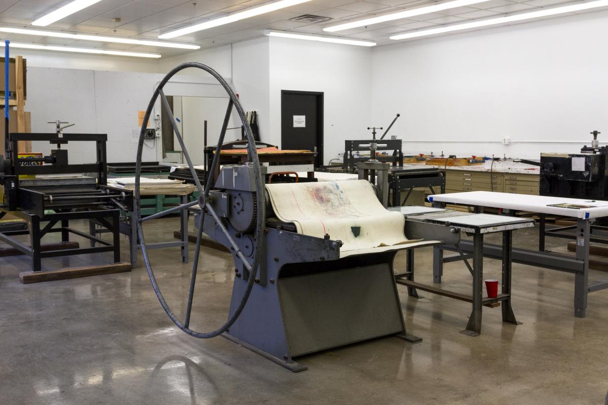 Printmaking studio